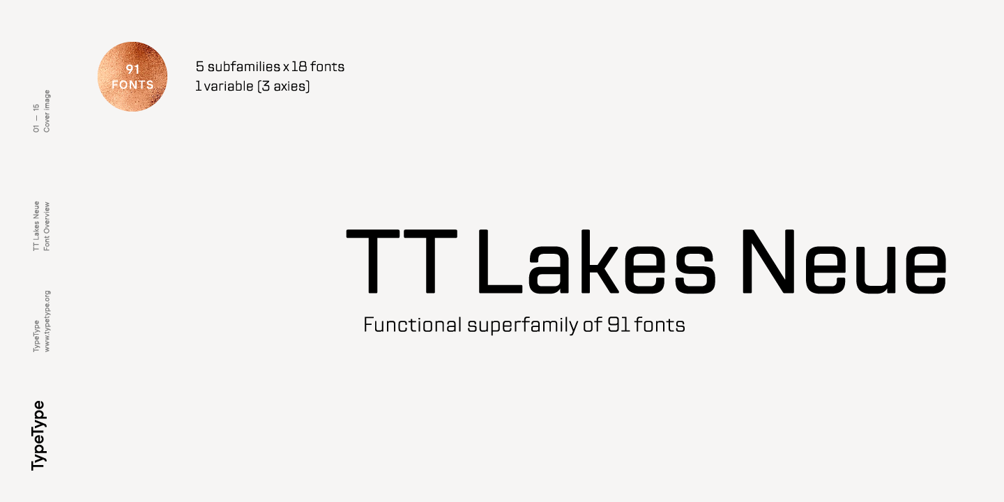 TT Lakes Neue Compressed Font preview